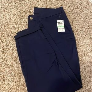 Maison Jules navy cropped pant